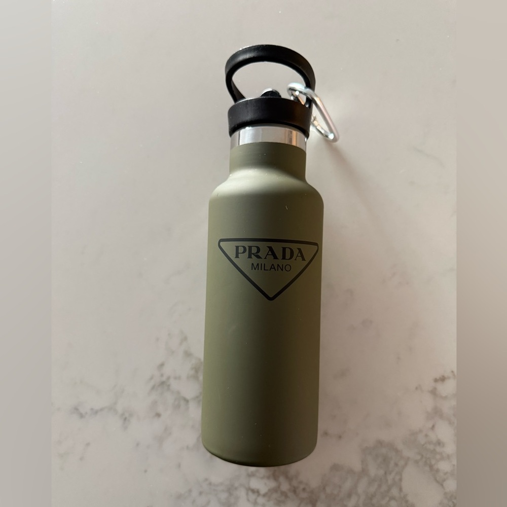 Prada Olive Thermal Water Bottle